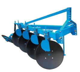 Charrue à disques montée sur tracteur pour machines agricoles