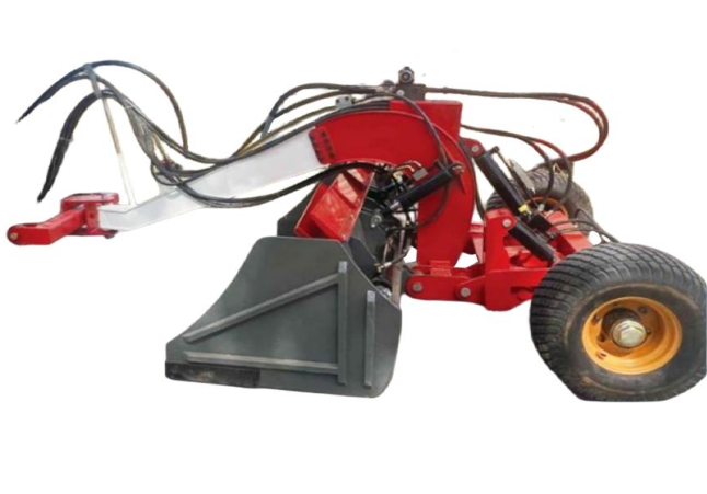 Niveleur de terrain pour petit pont courbé