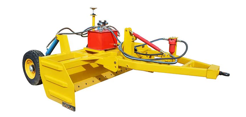 Niveleuse satellite de machine de nivellement de terre montée sur tracteur