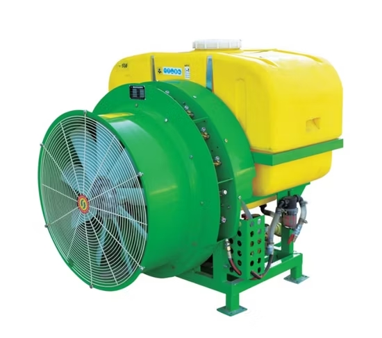 Pulvérisateur pneumatique pour vergers de type tracteur